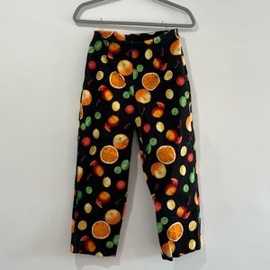 Fruit Print High Waisted Vintage Pants 🍊